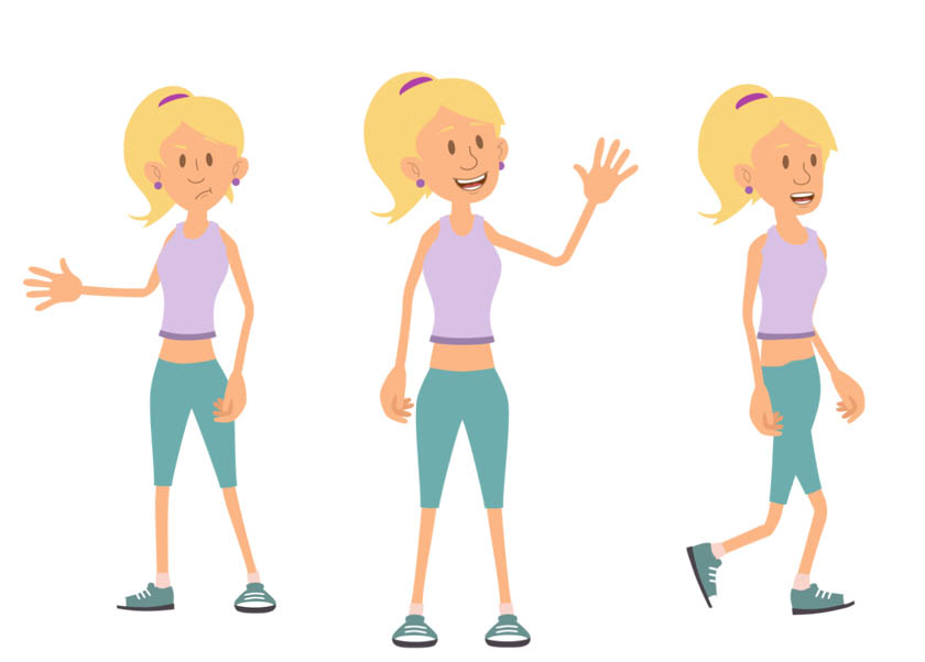 Hannah puppet available for Adobe Character Animator