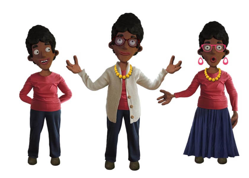 Aliyah puppet available for Adobe Character Animator