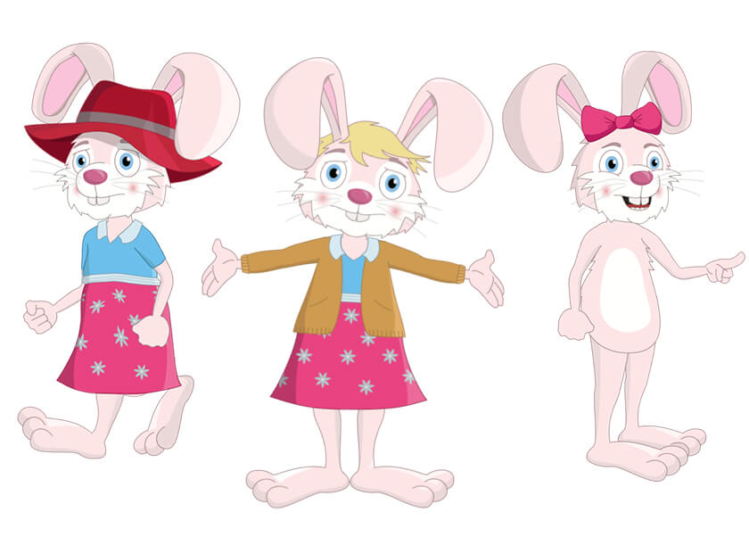 Mrs Easter Bunny - Puppet for Adobe Character Animator