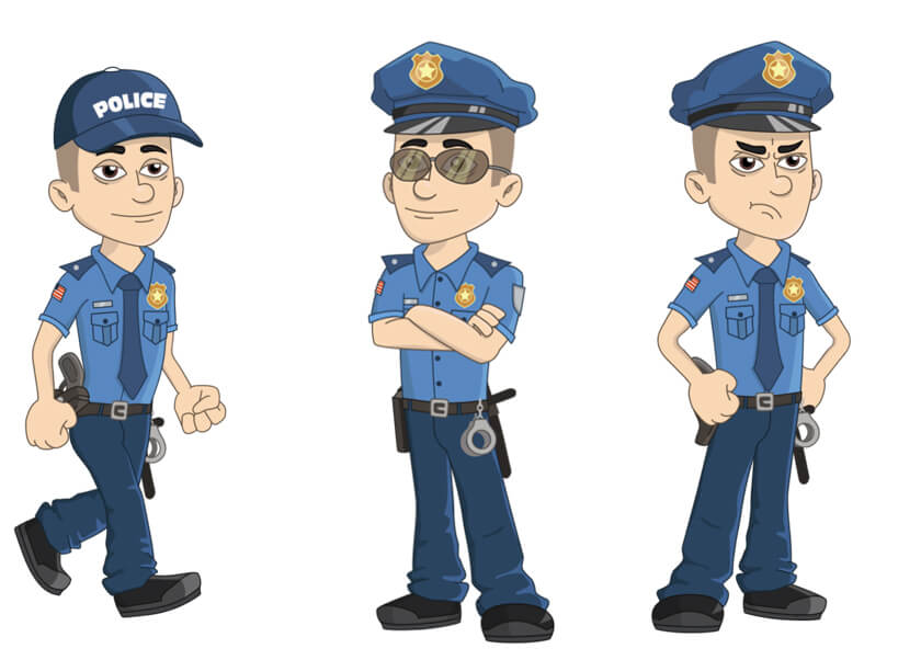 Carson - Asian, Police-man, male Puppet for Adobe Character Animator