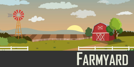 Toon Loon Farmyard - background scene for Adobe Character Animator