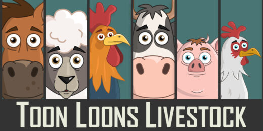 Toon Loon Livestock - Farm Animal Puppets for Adobe Character Animator