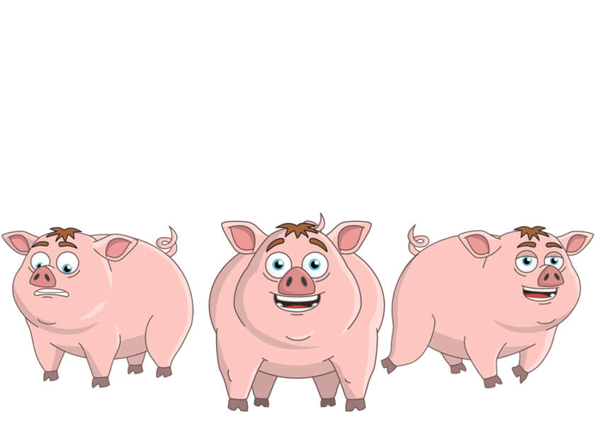 Pork Cop - Pig, Piglet Puppet for Adobe Character Animator