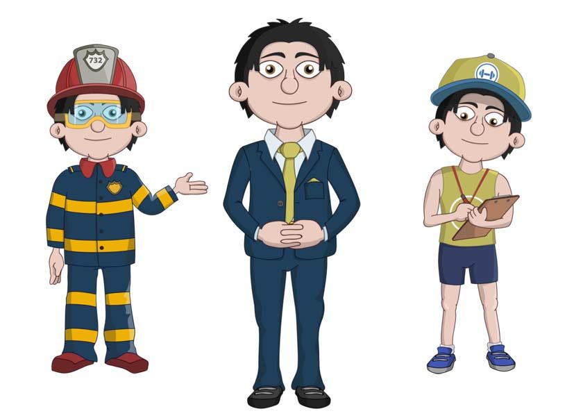Ken - An adult male asian businessman puppet