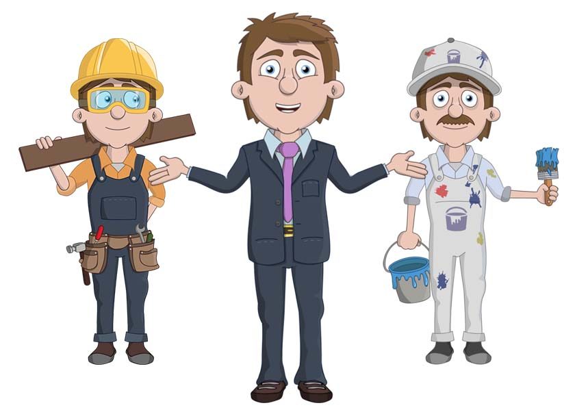 Nick - A white adult male businessman puppet