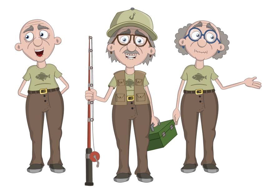 Walter - an elderly white male puppet