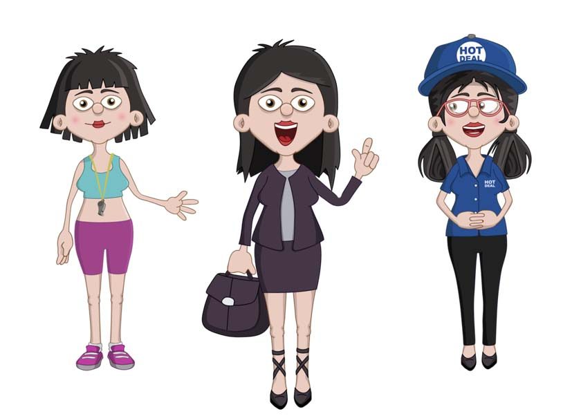 Xuan - an adult female asian businesswoman puppet