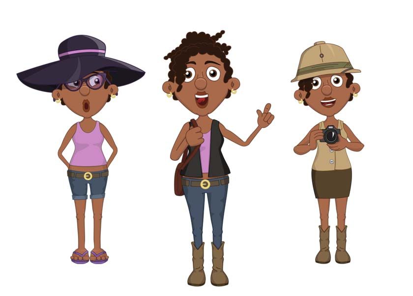 Yasmine - a teen female black puppet